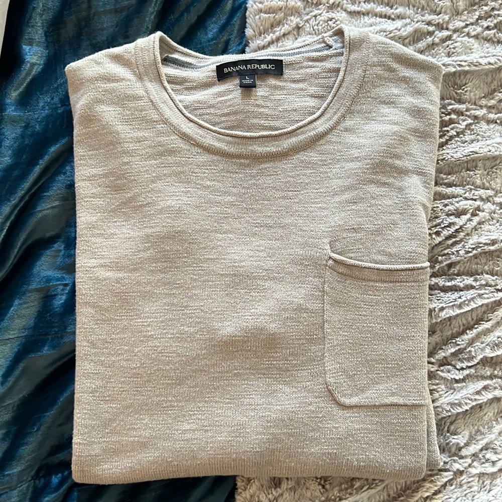 Banana Republic Men’s Crewneck Cotton Sweater